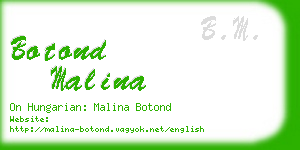 botond malina business card